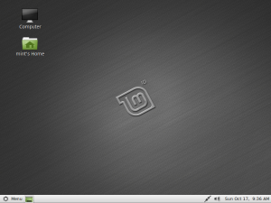 Linux Mint 10 (Julia), screen shot Linux Mint 10 (Julia), screen shot