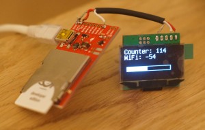 Electric Imp driving an OLED display Electric Imp driving an OLED display