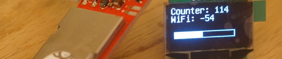 Electric Imp driving a small OLED display